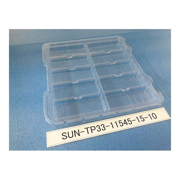 サンナイス 部品トレー(段トレ) SUN-TP33-11545-15-10 1箱(100枚) 64-3878-31（直送品）