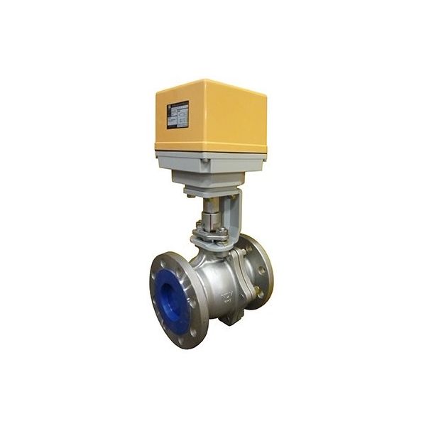 ヨシタケ（YOSHITAKE） FC電動二方弁 フランジ・ボール式 MD-55-80A 1個 64-3835-86（直送品）