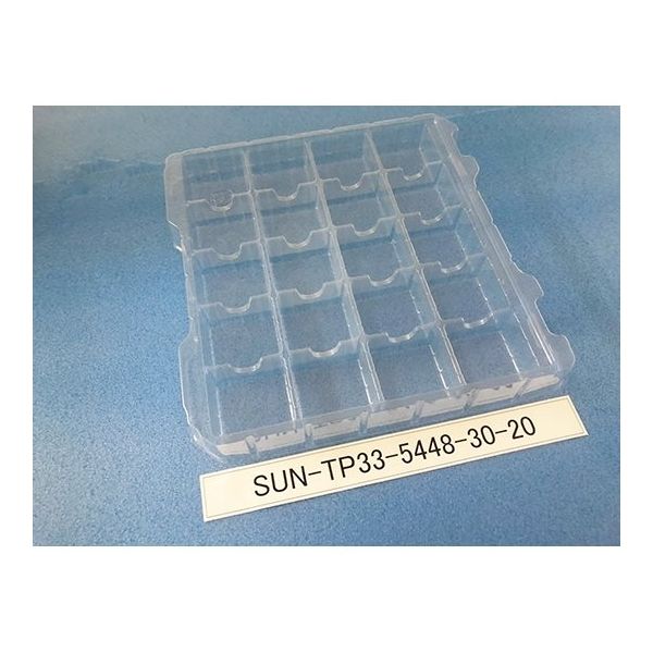 サンナイス 部品トレー(段トレ) SUN-TP33-5448-30-20 1箱(100枚) 64-3878-26（直送品）