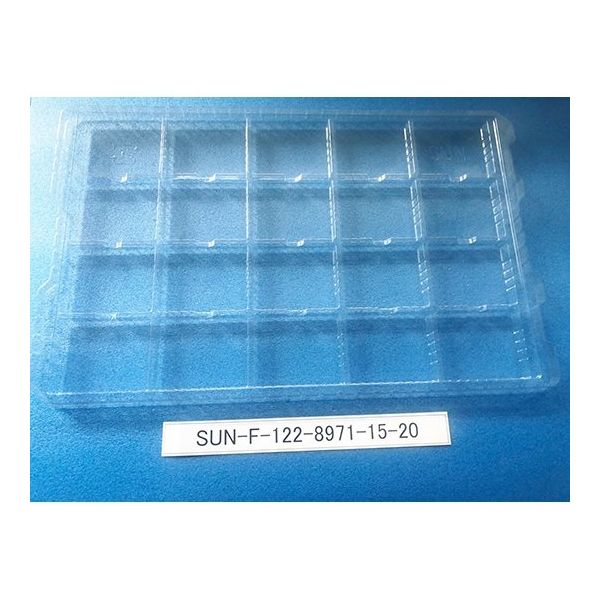 サンナイス 部品トレー(段トレ) SUN-F122-8971-15-20 1箱(100枚) 64-3878-69（直送品）