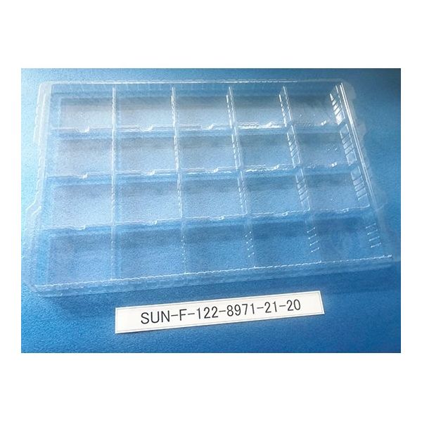 サンナイス 部品トレー(段トレ) SUN-F122-8971-21-20 1箱(100枚) 64-3878-70（直送品）