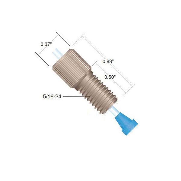 IDEX（アイデックス） PEEK フランジレスナット 5/16-24（10pk） P-136X 1セット（10個） 64-3955-43（直送品）