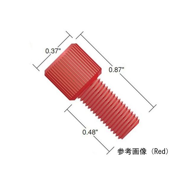 IDEX フランジレスナット Black Delrin for 1/16" OD tubing(10pk) P-201X 1セット(10個)（直送品）