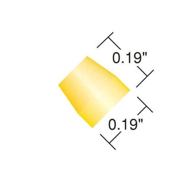 IDEX フランジレスフェラル Yellow ETFE(10pk) P-300X 1セット(10個) 64-3955-70（直送品）