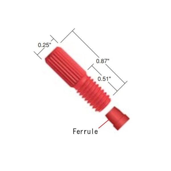 IDEX VACUTIGHT FERRULE 1/8”(10pk) P-940X 1セット(10個) 64-3956-74（直送品）