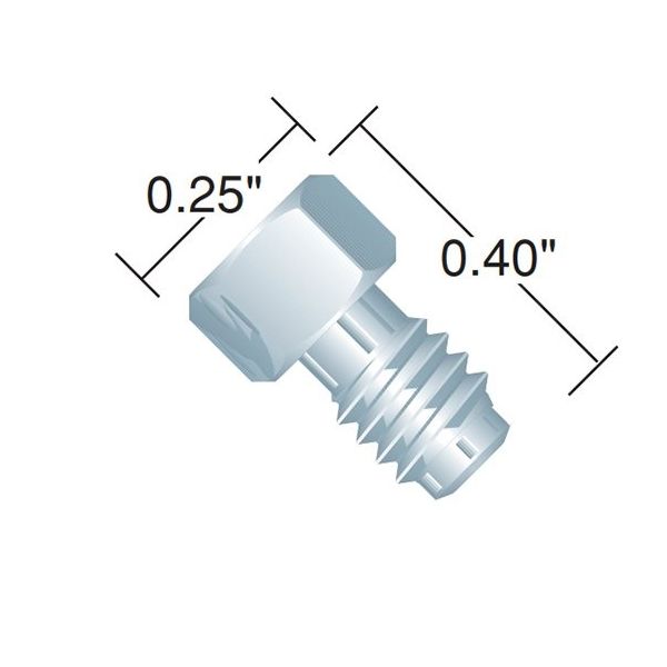 IDEX メールナット SS(10pk) U-400X 1セット(10個) 64-3957-64（直送品）