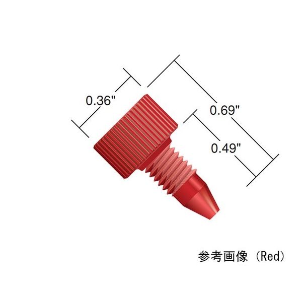 IDEX プラグ 10ー32 Delrin/White(10pk) U-467WX 1セット(10個) 64-3957-84（直送品）