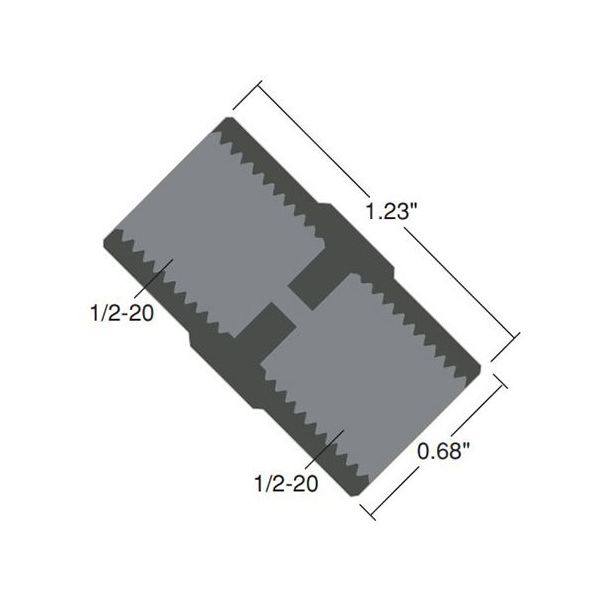 IDEX ユニオン アッセンブリー(ラージボア) 1/2ー20 ー 1/4” PEEK U-658 1個 64-3958-04（直送品）