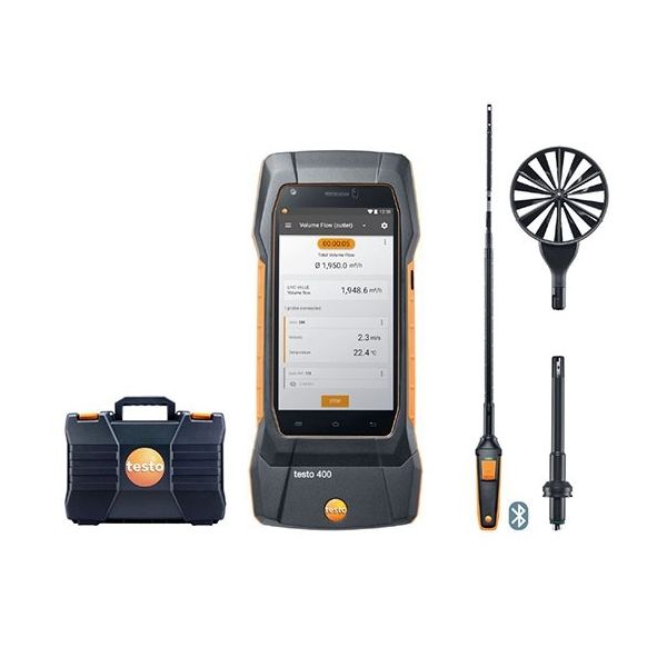 テストー 風速計コンボセット1 testo 400 0563 0400 71 1セット 64-3966-59（直送品）