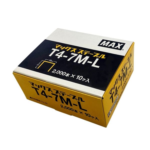 マックス MAX ステープル T4ー7ML 20000本 MS92660 MS92660-20000 1 