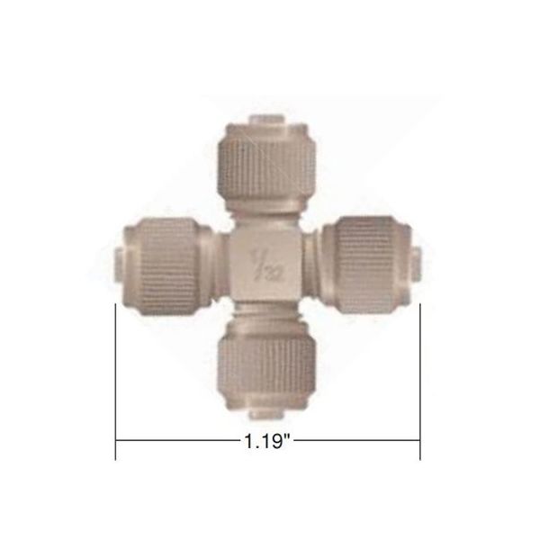 IDEX マイクロクロス アッセンブリー 1/32” PEEK P-887 1個 64-3956-66（直送品）