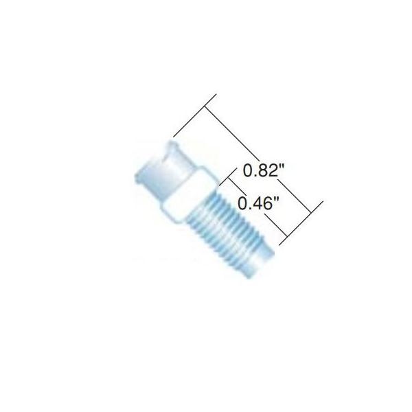 IDEX ルアーアダプター Female Luer to 1/4ー28 Male 0.05"(5pk) P-624 1セット(5個)（直送品）