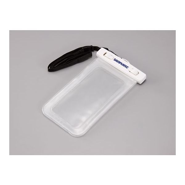 サンプラテック スマホポーチ ホワイト 31018 1個 64-3697-78（直送品）