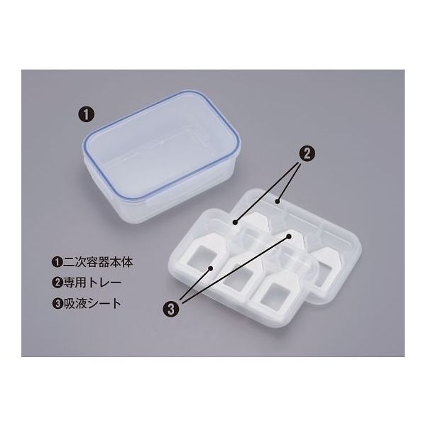 サンプラテック iPーTECライブ輸送二次容器セット 専用トレー上下6枚セット 28452 1セット 64-3695-65（直送品）