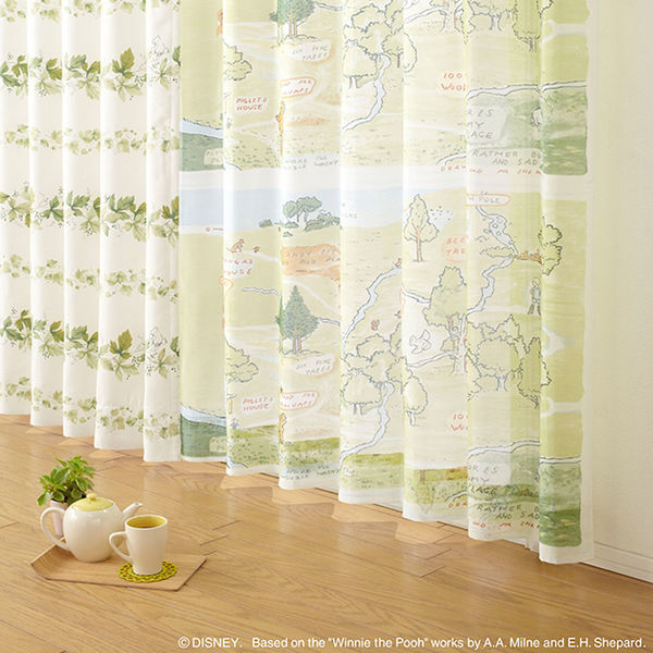 スミノエ DISNEY セミオーダー レースカーテン プー 100エーカーノモリ 2500×1040mm ミックス １セット(2枚入)（直送品） 26,498円