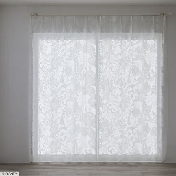 スミノエ DISNEY セミオーダー レースカーテン プリンセス ハイホーボイル 2500×1690mm ホワイト １セット(2枚入)（直送品） 24,373円
