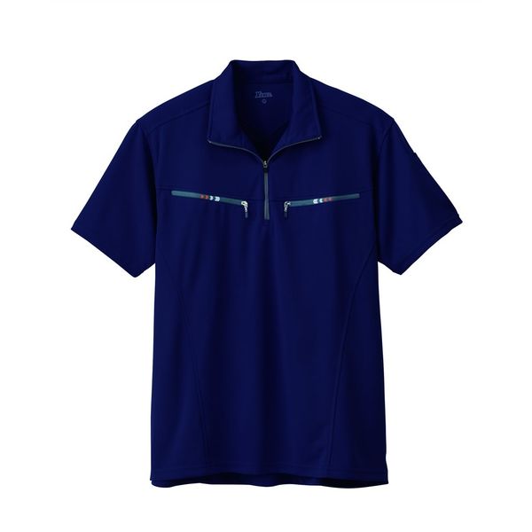 ジーベック（XEBEC） 半袖ジップアップシャツ コン 3L 6160-10-3L 6160