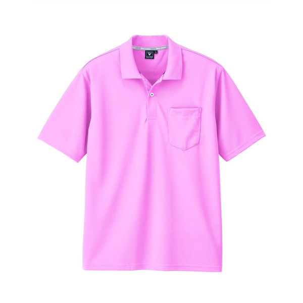 ジーベック 半袖ポロシャツ ピンク 4L 6030ー75ー4L 6030 1着（直送品）
