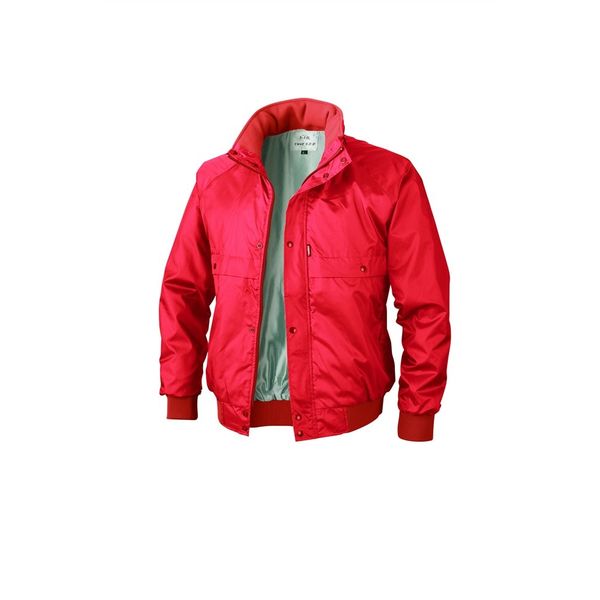 キナシサイクル ブルゾン ハイネック the golf ジップ 赤 ビックロゴ ジーベック カラーピステブルゾン レッド L 272ー71ーL 272 1着