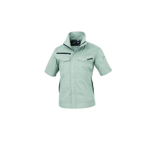 ジーベック レディス半袖ブルゾン モスグリーン 7 1700ー61ー7 1700 1着（直送品）