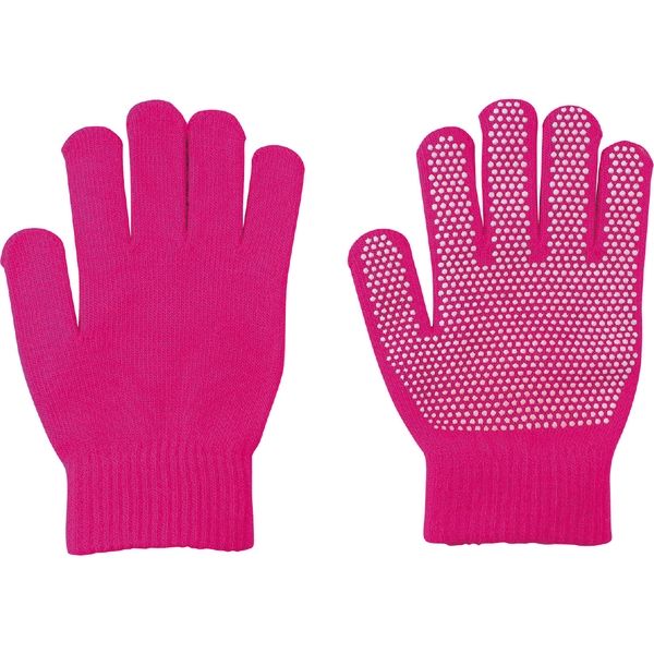 アーテック カラーのびのび手袋 大 すべり止め付 キッズサイズ 蛍光ピンク 14931 4個（直送品）