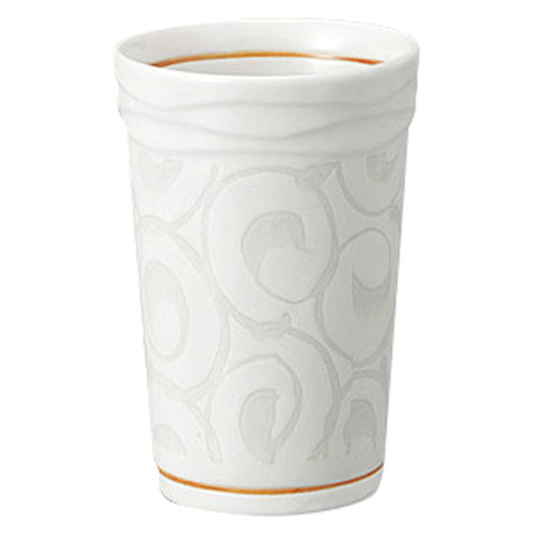 みやび街道 酒器 渦潮フリーカップ(白) (4個入) mkd-41717483（直送品）