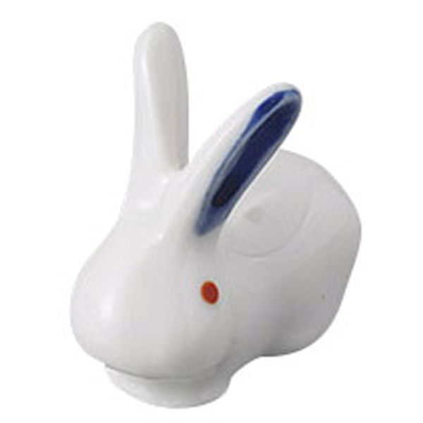 みやび街道 箸置き 耳ウサギ ブルーハシオキ (12個入) mkd-43056083（直送品）
