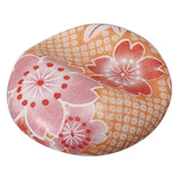 みやび街道 箸置き 桜カノコ オレンジヘコミハシオキ (15個入) mkd-43211083（直送品）