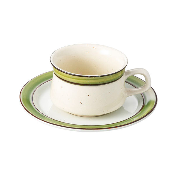 みやび街道 カップ＆ソーサー マンゴ(ストーン)紅茶碗皿 (3個入) mkd-66304223（直送品）