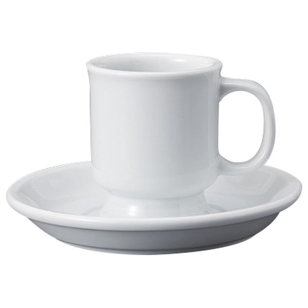 みやび街道 カップ＆ソーサー 青磁厚口高台コーヒー碗皿 (3個入) mkd-77212433（直送品）