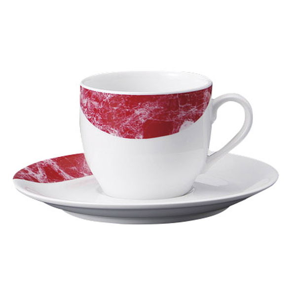 みやび街道 カップ＆ソーサー ダイアセラム(ピンク)コーヒー碗皿 (3個入) mkd-77333373（直送品）