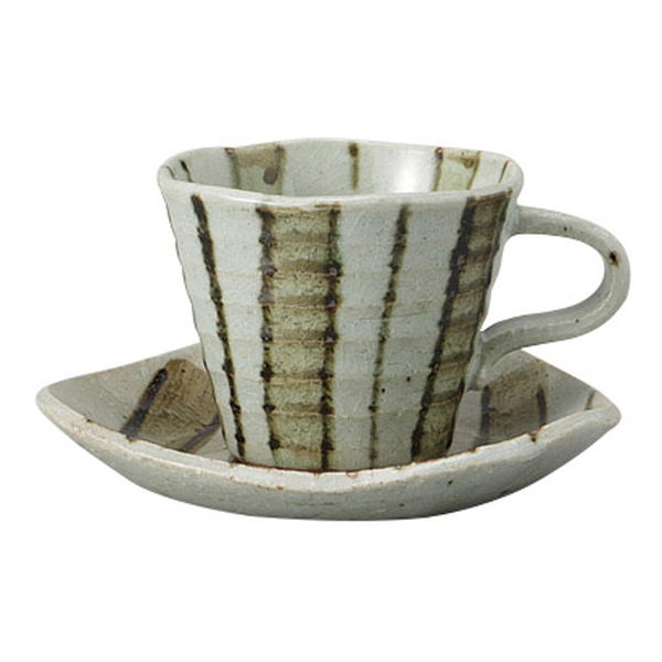 みやび街道 カップ＆ソーサー 茶太十草コーヒー碗皿 (3個入) mkd-77754413（直送品）