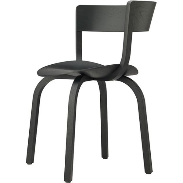 【組立設置込】プラスファニチャーカンパニー THONET チェア ブラック TN-404F-BK 1脚（直送品）