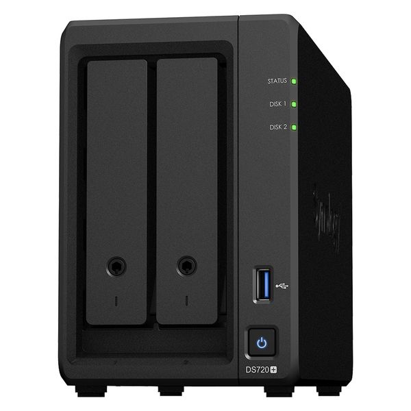 NAS 組み立て式 NASキット 2ベイ クアッドコアCPU搭載 初心者ガイド付 DS720+ シノロジー Synology 1台 - アスクル