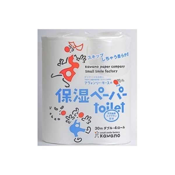 アヴォンリーキース 保湿ペーパー トイレットロール 30m 4ロール ダブル 4901451160991 4巻×20点セット 河野製紙（直送品）