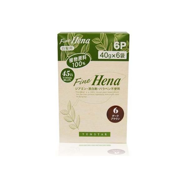 三宝 TFH-14Nテンスターフアインヘナ6Pダークブラウン 4901646141293 240G×3点セット（直送品）