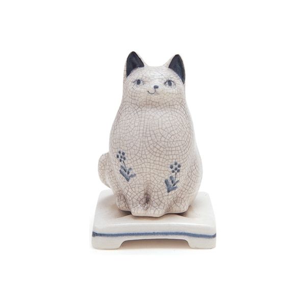 日本香堂 ねこ香炉 4902125755291 1個×5点セット（直送品）