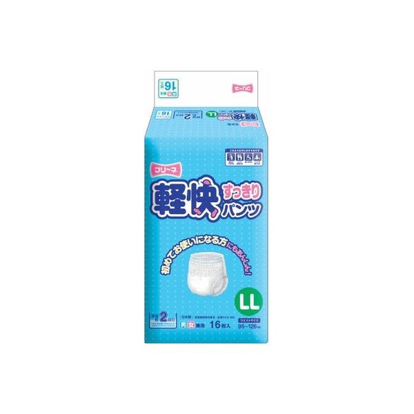 第一衛材 フリーネ 軽快すっきりパンツLL 4904601158732 1セット(16枚×4点セット)（直送品）