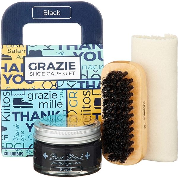 コロンブス シューケアギフト グラッツェ ブラック 4971671189126 1個×10点セット（直送品）