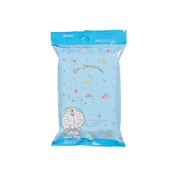 スケーター 除菌ウエットティッシュ DRきらきらパステル WTS2 4973307537332 1セット(20枚×10点セット)（直送品）