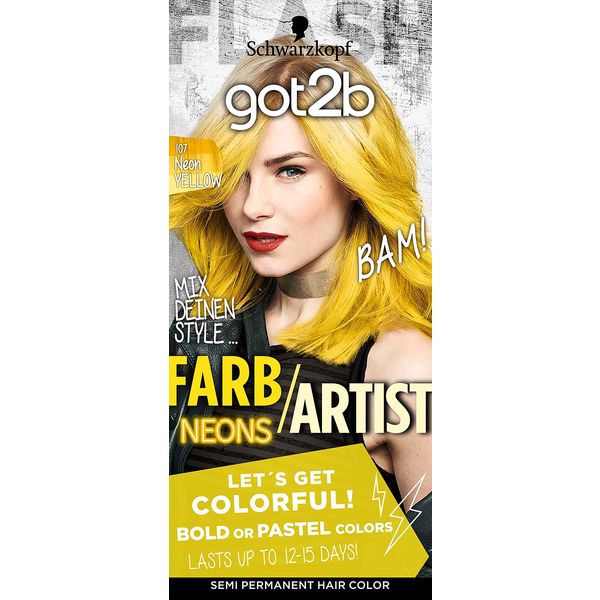 got2b（ゴットゥービー） カラークリーム ネオンイエロー 4987234390304 1個×6点セット ヘンケルジャパン（直送品）