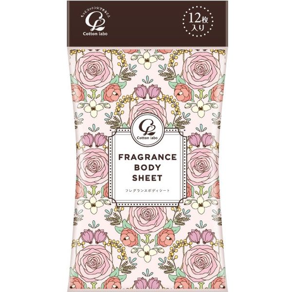 コットン・ラボ フレグランスボディーシート 4973202302134 12枚×10点セット（直送品）