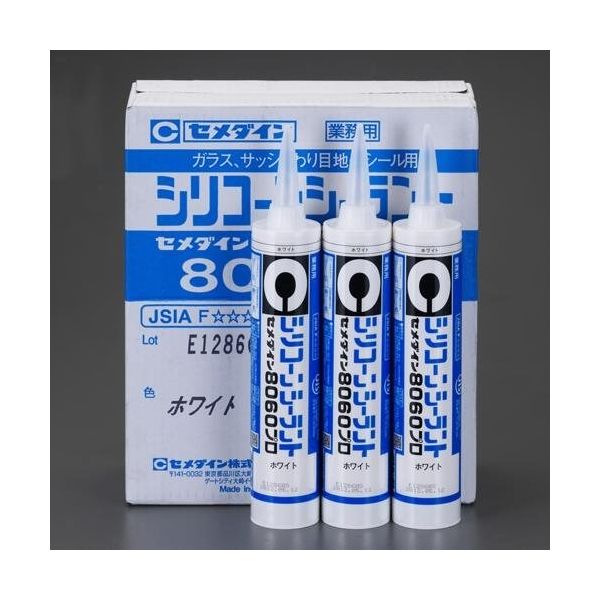 エスコ（esco） 330ml シリコーンシーラント（クリア/10本） 1箱 EA930AN-22A（直送品） - アスクル