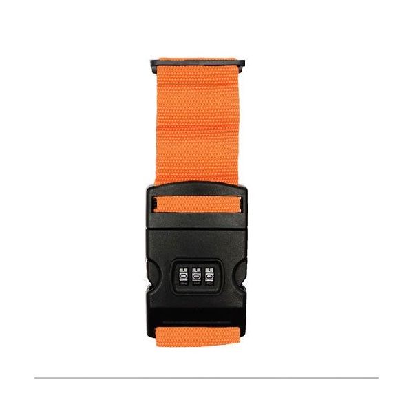 ロジック スーツケースベルト 3ダイヤル クロスタイプ オレンジ LG-STCS-BLT-CT-OR 1個（直送品）