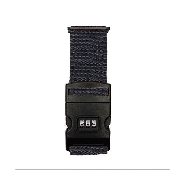 ロジック スーツケースベルト 3ダイヤル クロスタイプ ブラック 10セット LG-STCS-BLT-CT-BK_10SET 1セット(10個)（直送品）