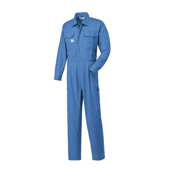 山田辰 夏つなぎ服 スカイブルー B3L 1-2300-SB-B3L 1枚（直送品