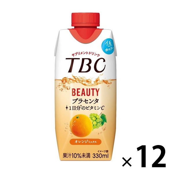 森永乳業 TBCプラセンタ オレンジミックス 330ml 1箱（12本入） - アスクル