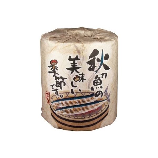 林製紙 (2963)秋刀魚の美味しい季節です1ロール個包装トイレットペーパー 313871 1箱（100個)（直送品）