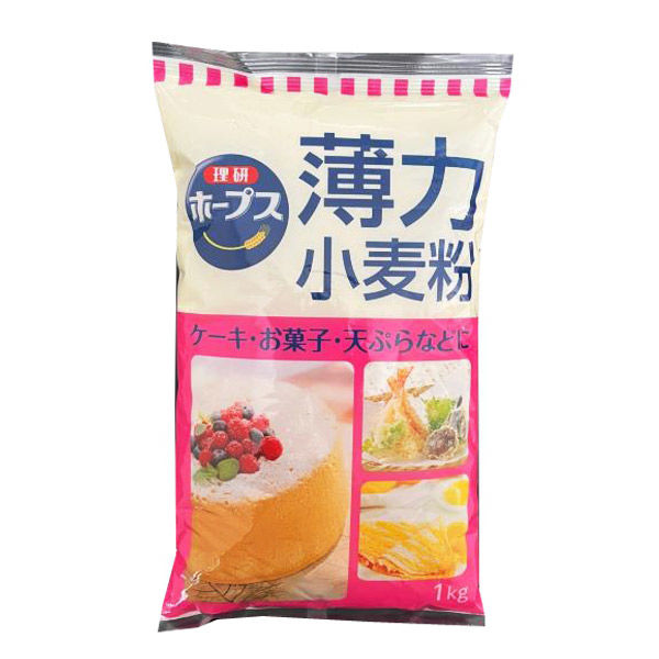 「業務用」理研農産化工 ホープス　薄力小麦粉 1KG×5袋（直送品）