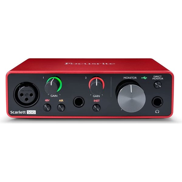 Focusrite フォーカスライト Scarlett Solo 3rd Gen USB 2.0 Type C オーディオインターフェース（直送品）